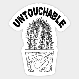 Untouchable Cactus Sticker